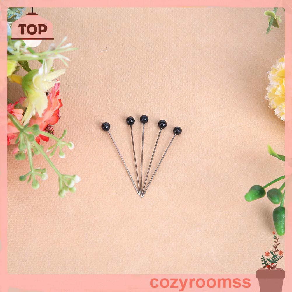 Cozyroomss 100pcs Round Pearl Head Sewing Needles Stitch Pins Wedding Bride Pins