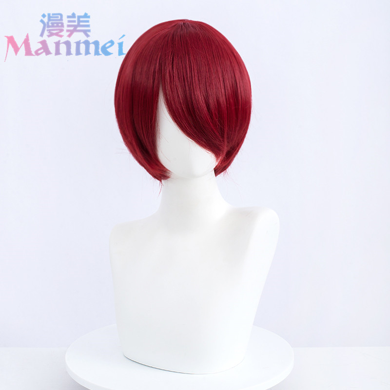 Men Women 30cm Universal Short Wigs Heat Resistant Synthetic Hair Cosplay Wig