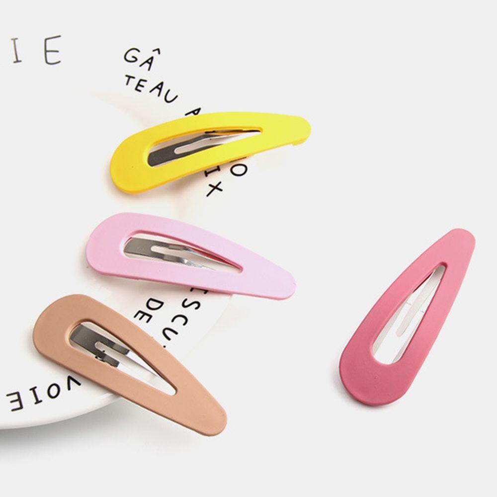 Kẹp Tóc Kim Loại Màu Trơn Thời Trang Cho Nữ