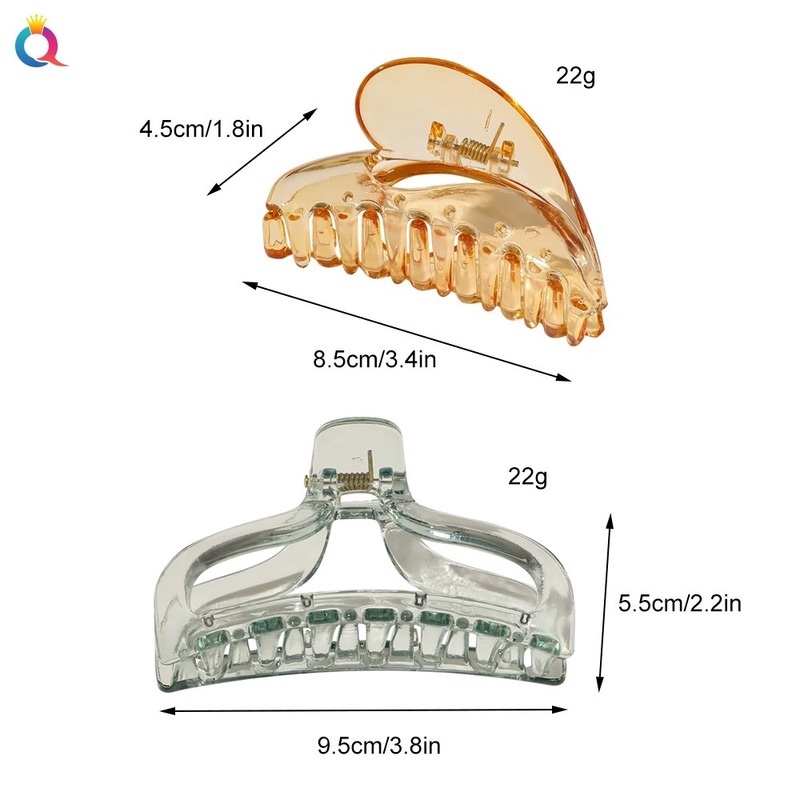 Kẹp Tóc Móng Cá Mập Bằng Nhựa Acrylic Phong Cách Hàn Quốc Cổ Điển Dành Cho Nữ