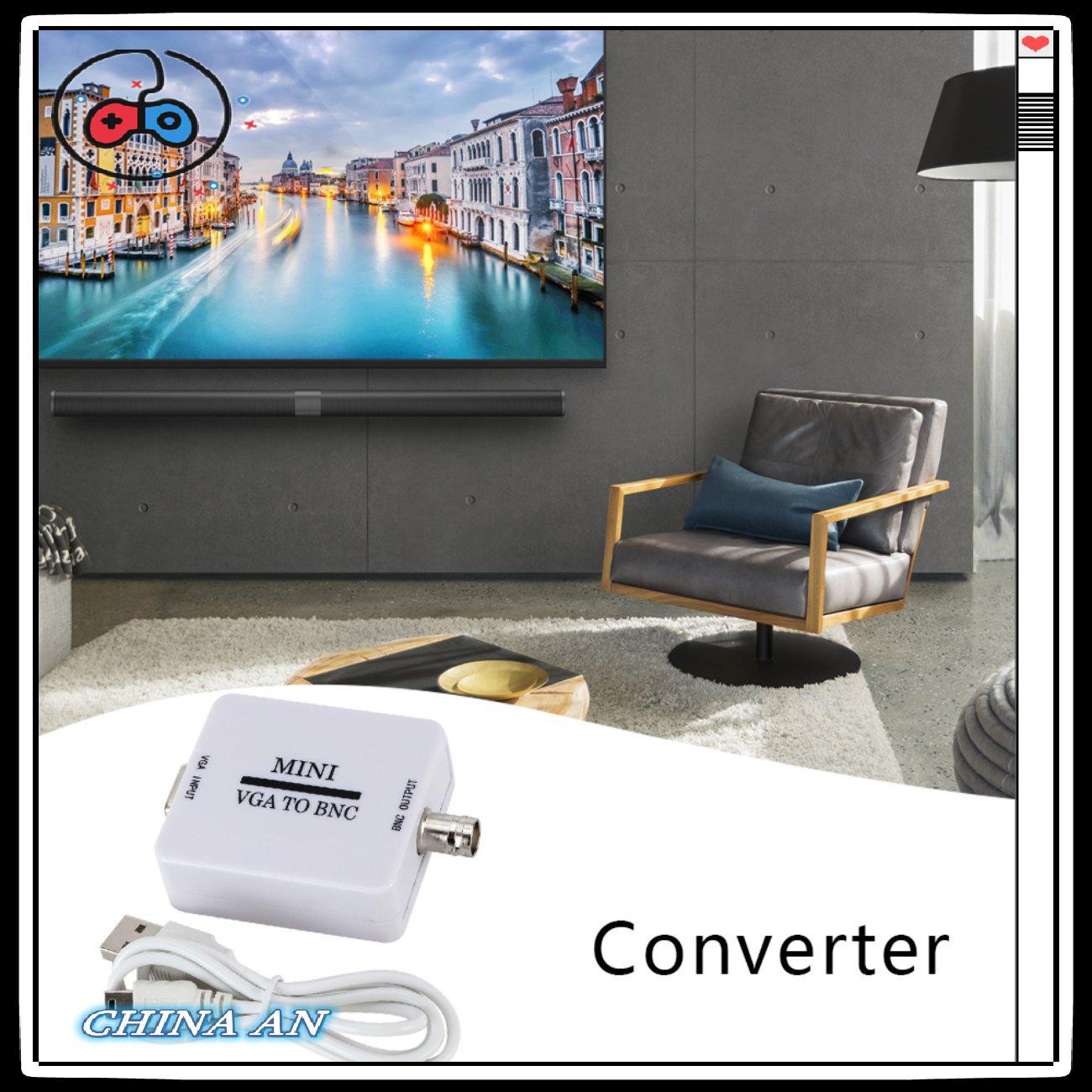 ⚡Hot sản phẩm/Vga To Bnc Converter Host Video Converter Box Tv Av Interface Converter