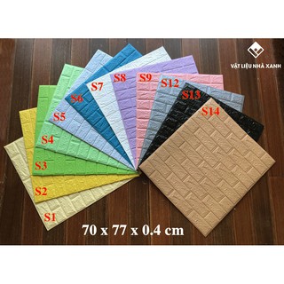 Bộ 60 miếng xốp dán tường 3D giả gạch - Hàng nhập khẩu cao cấp
