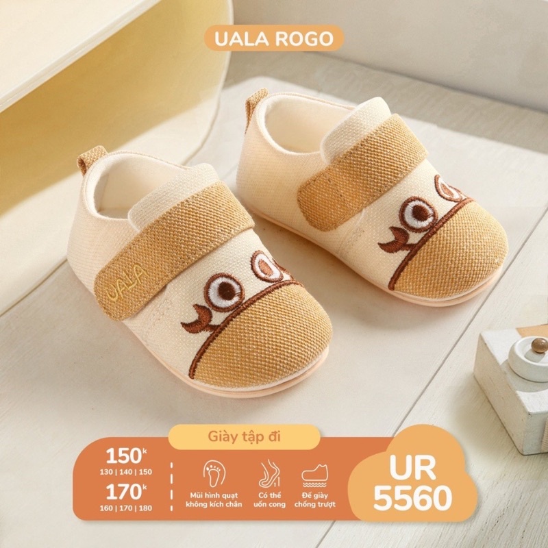 Giày Tập Đi Chống Trượt Uala Rogo Hoạ Tiết Hình Cua 5560