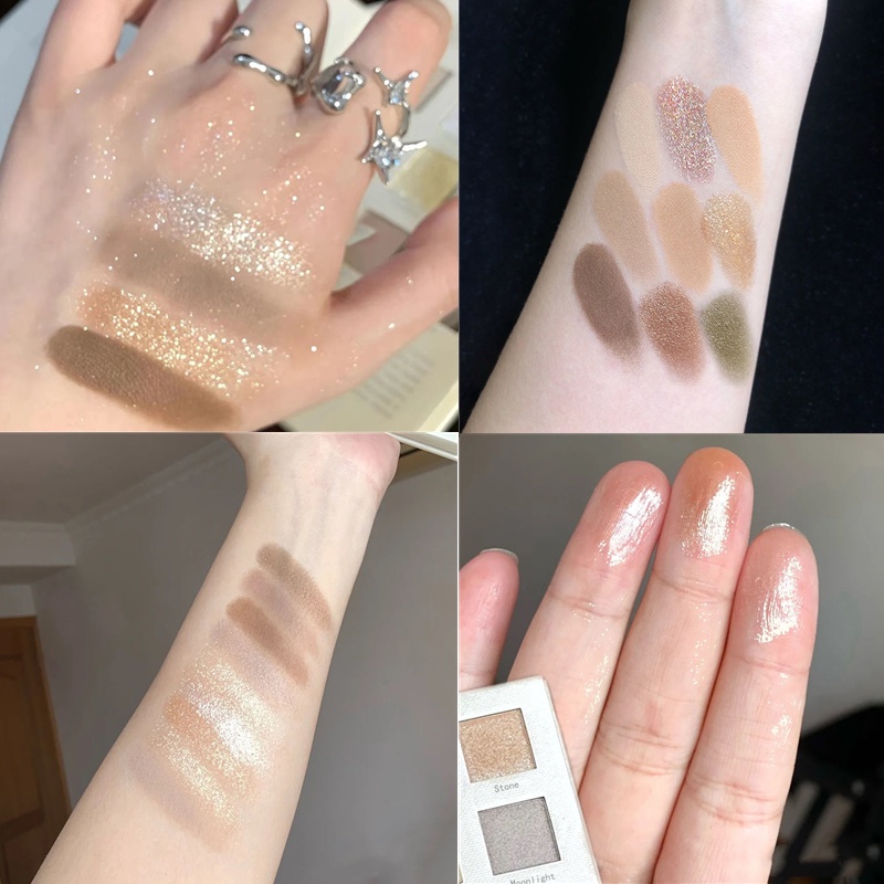 Bảng Phấn Mắt MUGE LEEN Tông Nhũ Và Lì Lâu Trôi 9 Màu