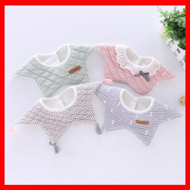Yếm Tròn Cotton Xoay 360 Độ Chất Đẹp Cho Bé
