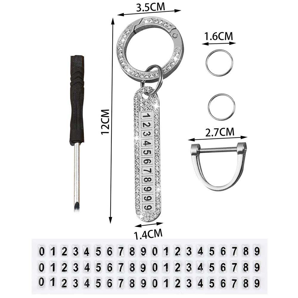 MXGOODS Giá Đỡ Điện Thoại / Chìa Khóa Có Số Điện Thoại Thời Trang Cho Nam Và Nữ