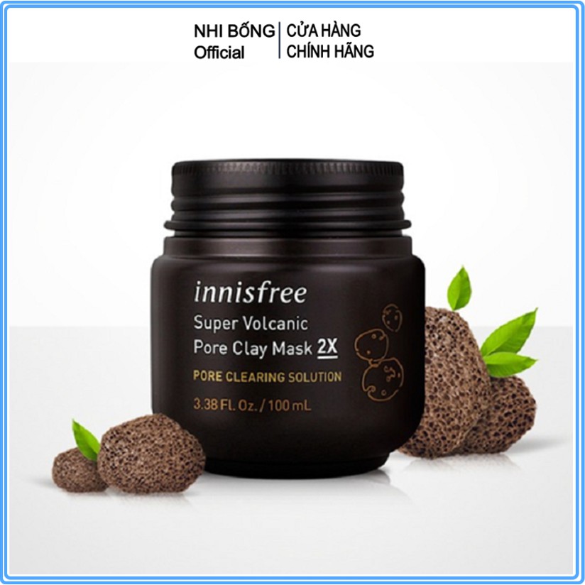 Mặt nạ đất sét - Mặt nạ Innisfree Super Volcanic Pore Clay Mask 2X Hàn Quốc 100ml [ Cam Kết Chính Hãng Hàn Quốc ] | BigBuy360 - bigbuy360.vn