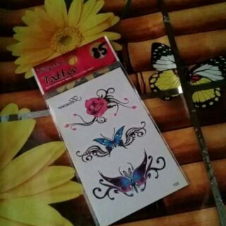 5 tấm Hình xăm dán con bướm