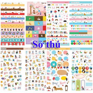 Sổ sticker các hình theo chủ đề