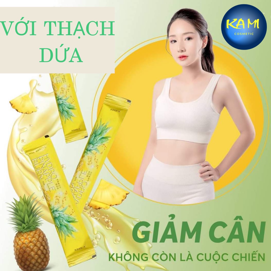 Thạch Dứa Giảm Cân Chính Hãng - 1 THANH - Thách Thức Mọi Cơ Địa, Giảm Cân Nhanh Cấp Tốc Hiệu Quả An Toàn – KAMI