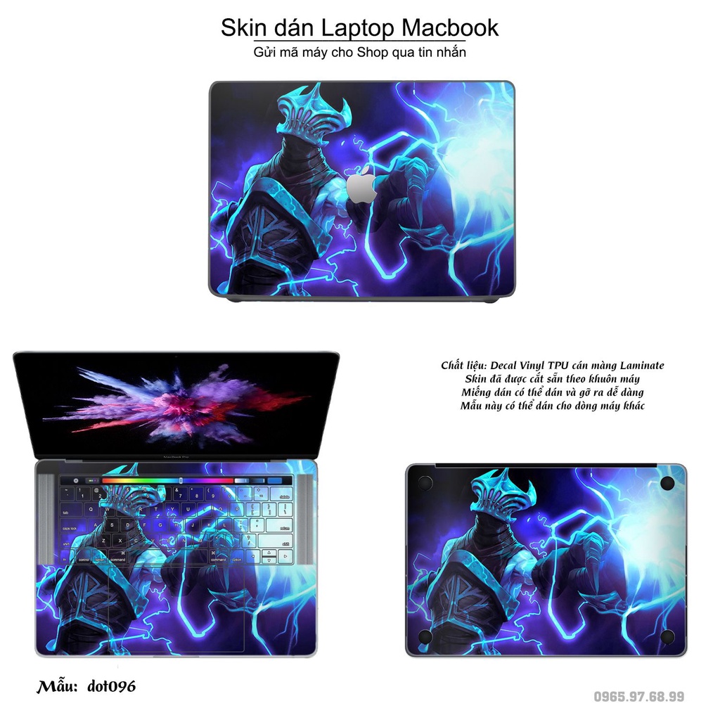 Skin dán Macbook mẫu Dota 2 (đã cắt sẵn, inbox mã máy cho shop)