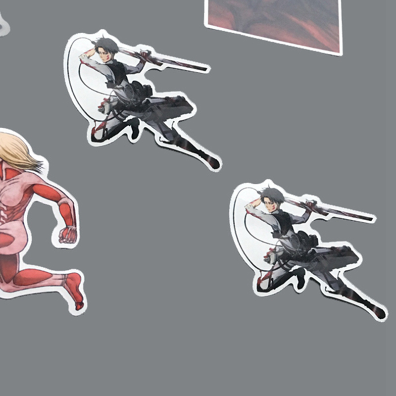 Sticker dán họa tiết anime Attack on Titan độc đáo chất lượng cao