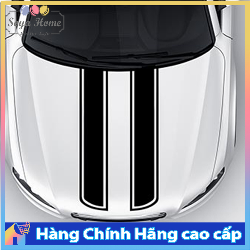 Tem Dán Trang Trí Nắp Capo xe Ô Tô