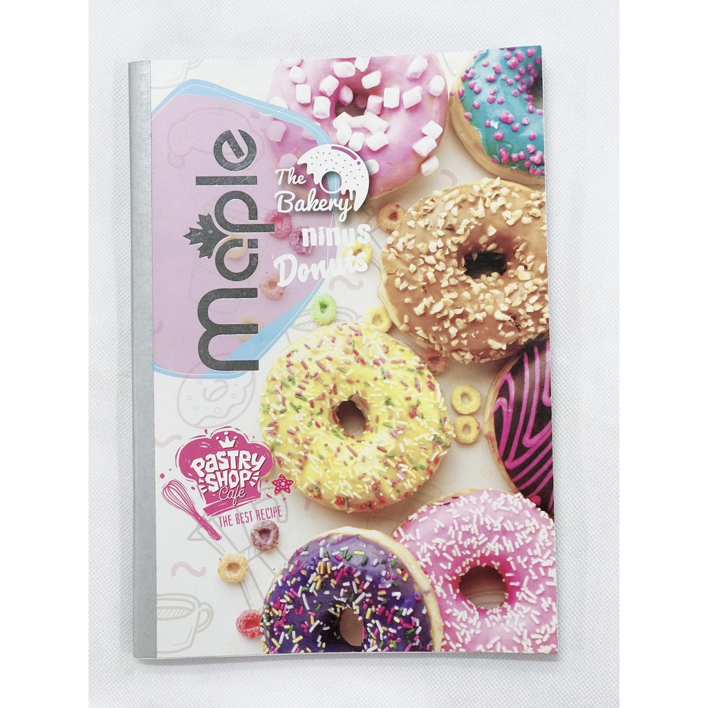 Vở kẻ ngang Mc.ple 80 trang DONUT bánh vòng sặc sỡ - 2070 - định lượng 70gsm