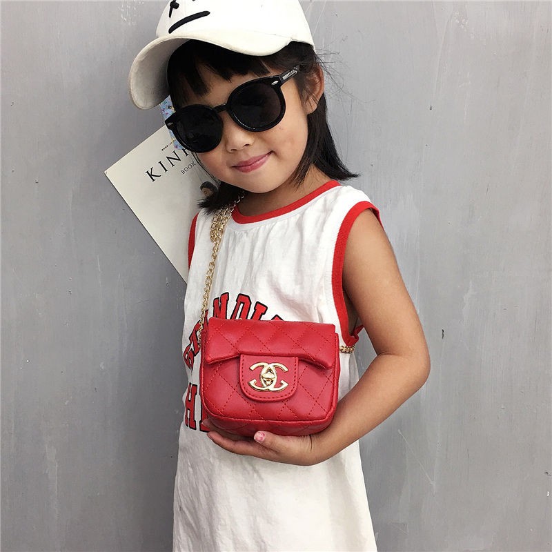 2018 new children's bag messenger bag princess messenger bag Korean fashion girl small fragrance bag chain bag tide