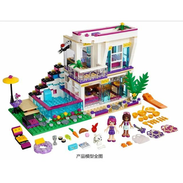 Đồ chơi xếp hình lắp ráp lego friend nhà biệt thự -bela 10498 friends(619 chi tiết)