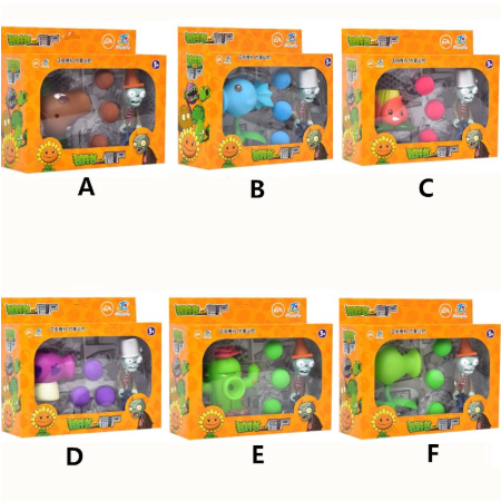 Bộ đồ chơi Plants Vs Zombies/ Plants/ Barricade Zombies bằng chất liệu Vinyl mềm