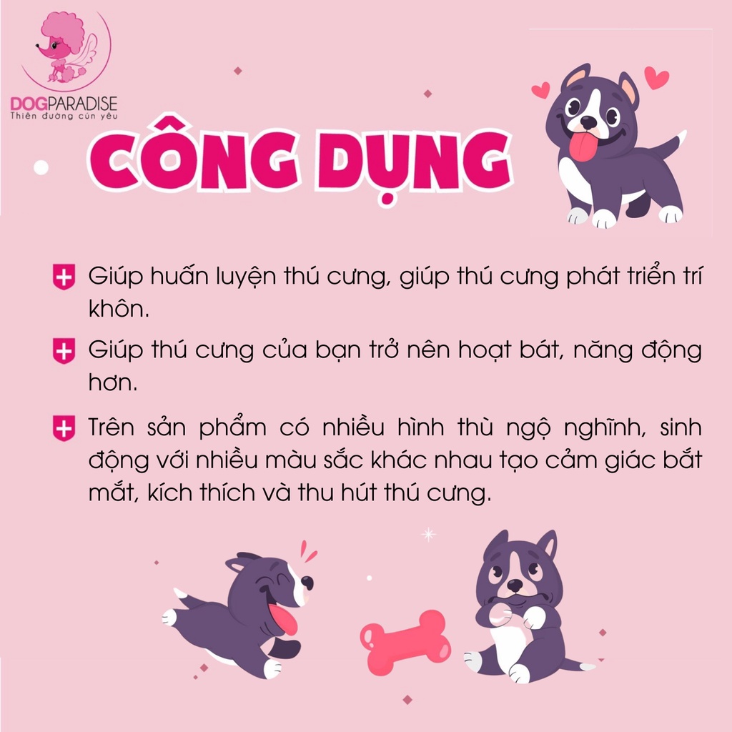Đồ chơi cho chó Pian Pian huấn luyện thú cưng có kèn nhiều màu lựa chọn - Dog Paradise