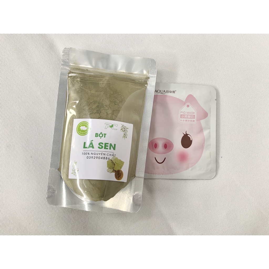 Bột lá sen nguyên chất giúp ngủ ngon, giảm cân lành mạnh, làm đẹp da (100gram-200gram-300gram-500gram)