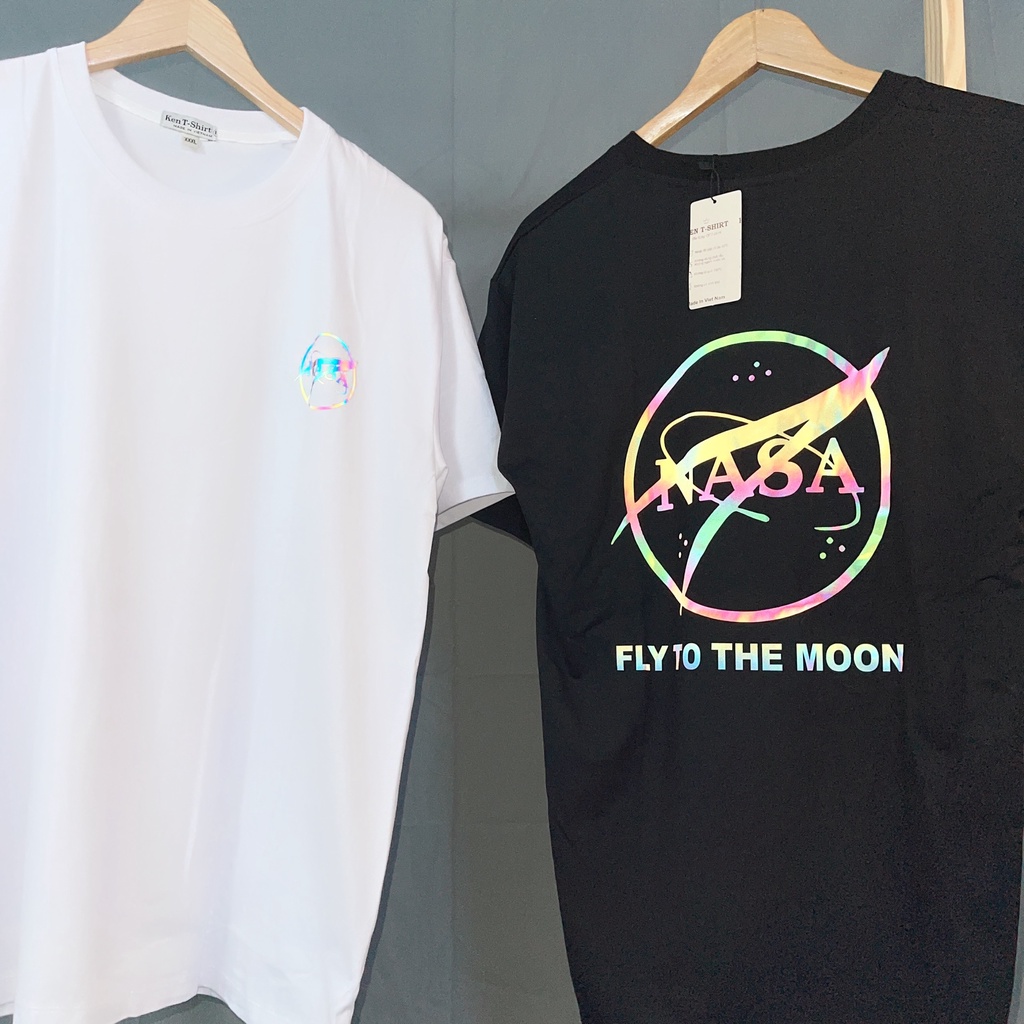 Áo Thun Phản Quang NASA Cotton 75% Form Rộng Unisex Nam Nữ Rẻ Đẹp HaiHaiShop, Ken T-Shirt.