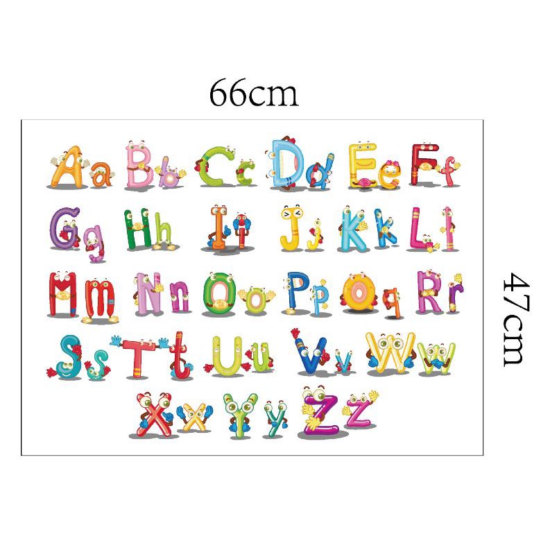 Decal dán tường bảng chữ cái cho bé ( bcc nhảy múa) | BigBuy360 - bigbuy360.vn