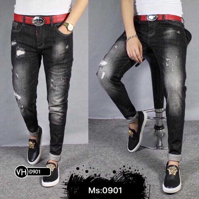 Quần jean nam cao cấp chất liệu jean co giãn