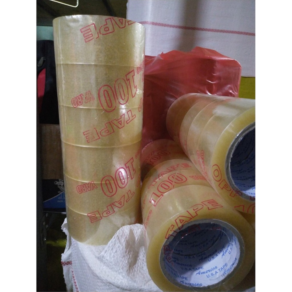 Combo 1 cây băng keo 6 cuộn 100 yard(1.2kg)