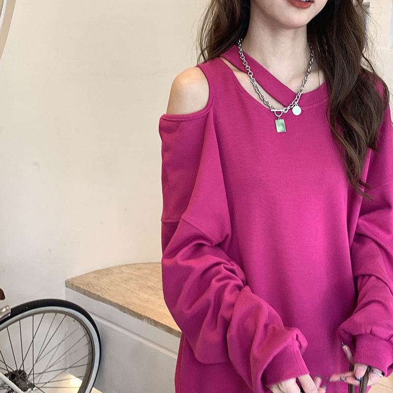 Áo sweater tay dài dáng rộng phong cách hàn quốc thời trang mùa thu cho nữ | BigBuy360 - bigbuy360.vn