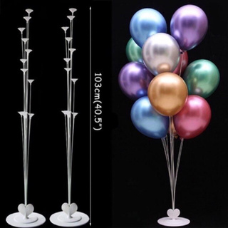 trụ tròn trụ 7 nhánh trang trí sinh nhật Trụ đế Bóng và Trụ 1m6 tạo kiểu Tròn Mới