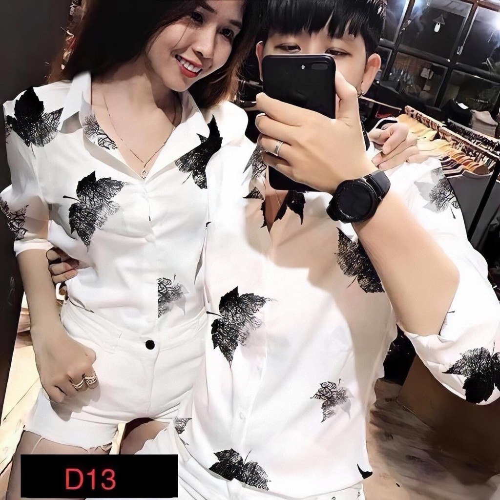 Áo Sơmi Nam Tay Dài D13 Hoạ Tiết Lá Siêu Hot Free Ship ( Video Cận Sàn)