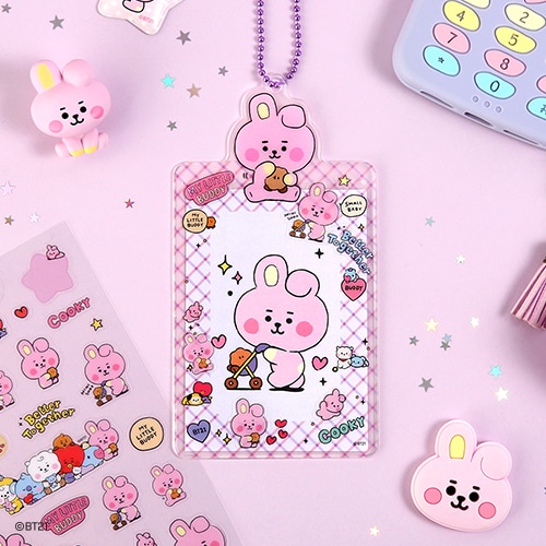 LINE FRIENDS BT21 MÓC KHÓA TÚI ĐỰNG ẢNH THẺ