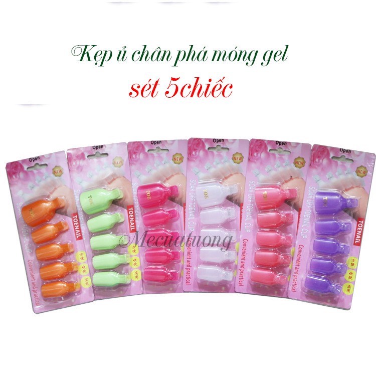 Kẹp ủ gel tay (10 cái) hoặc chân (5 cái)