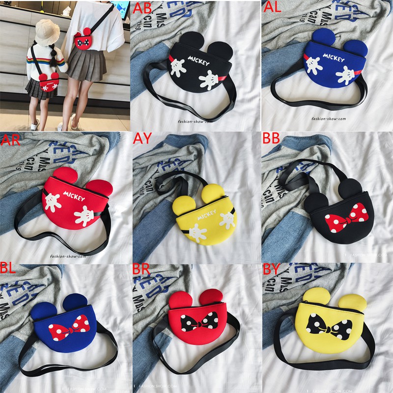 Túi đeo chéo hình chuột Mickey cho bé gái