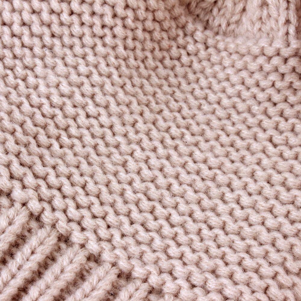 Mũ Beanie Đính Quả Cầu Lông Xinh Xắn Cho Bé