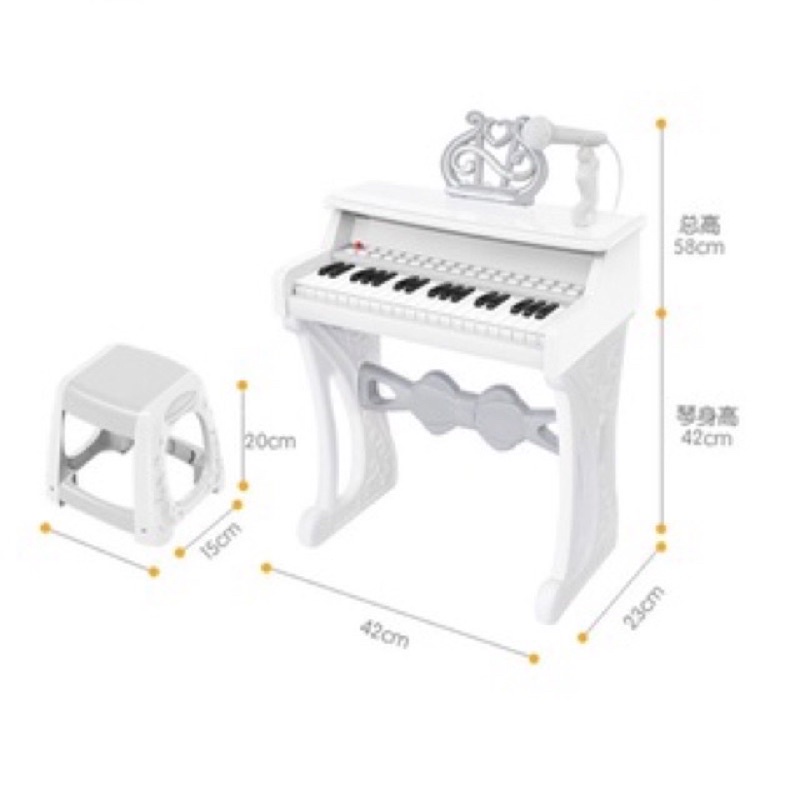 Đồ chơi đàn piano cho bé kèm ghế, mic, kết nối MP3, sạc, thu âm…
