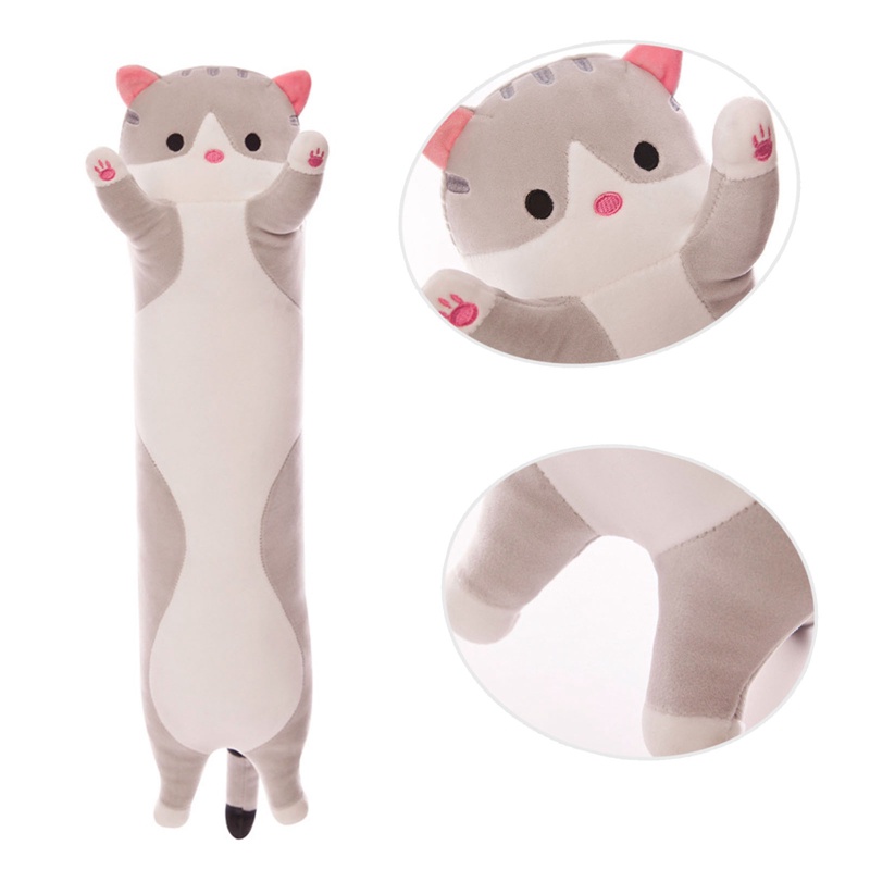 Gối Ôm Nhồi Bông Hình Mèo Dễ Thương