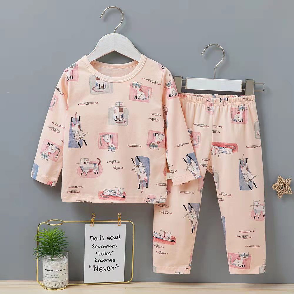 ✔️8-15kg✔️ Bộ cotton dài tay Quảng Châu cho bé chất thu đông cực xinh CHỌN MẪU