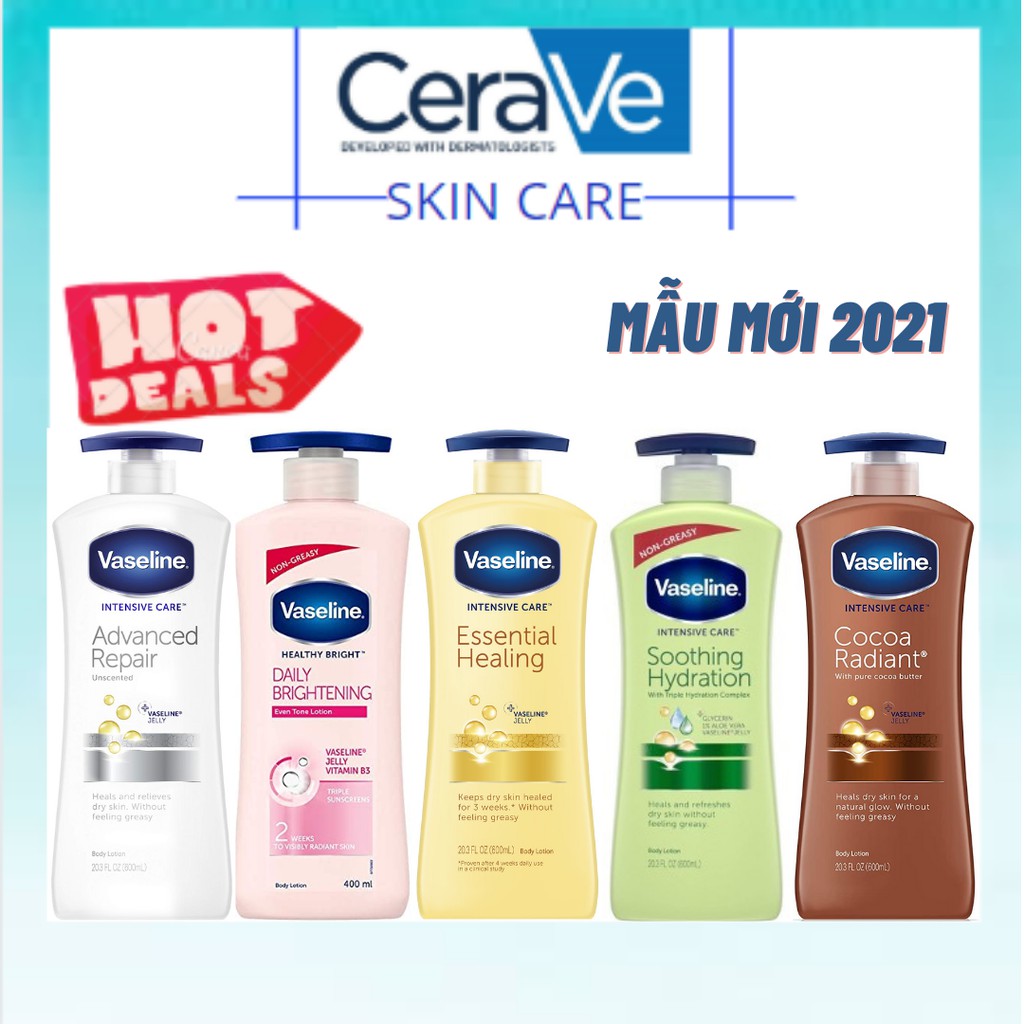 Sữa Dưỡng Thể Toàn Thân VASELINE Body Lotion