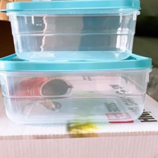 Bộ 3 Hộp Nhựa Chia Thực Phẩm Nắp Xanh Pepsi | BigBuy360 - bigbuy360.vn