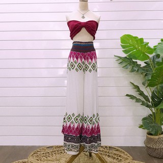 (CÓ SẴN) Quần lanh boho ống suông