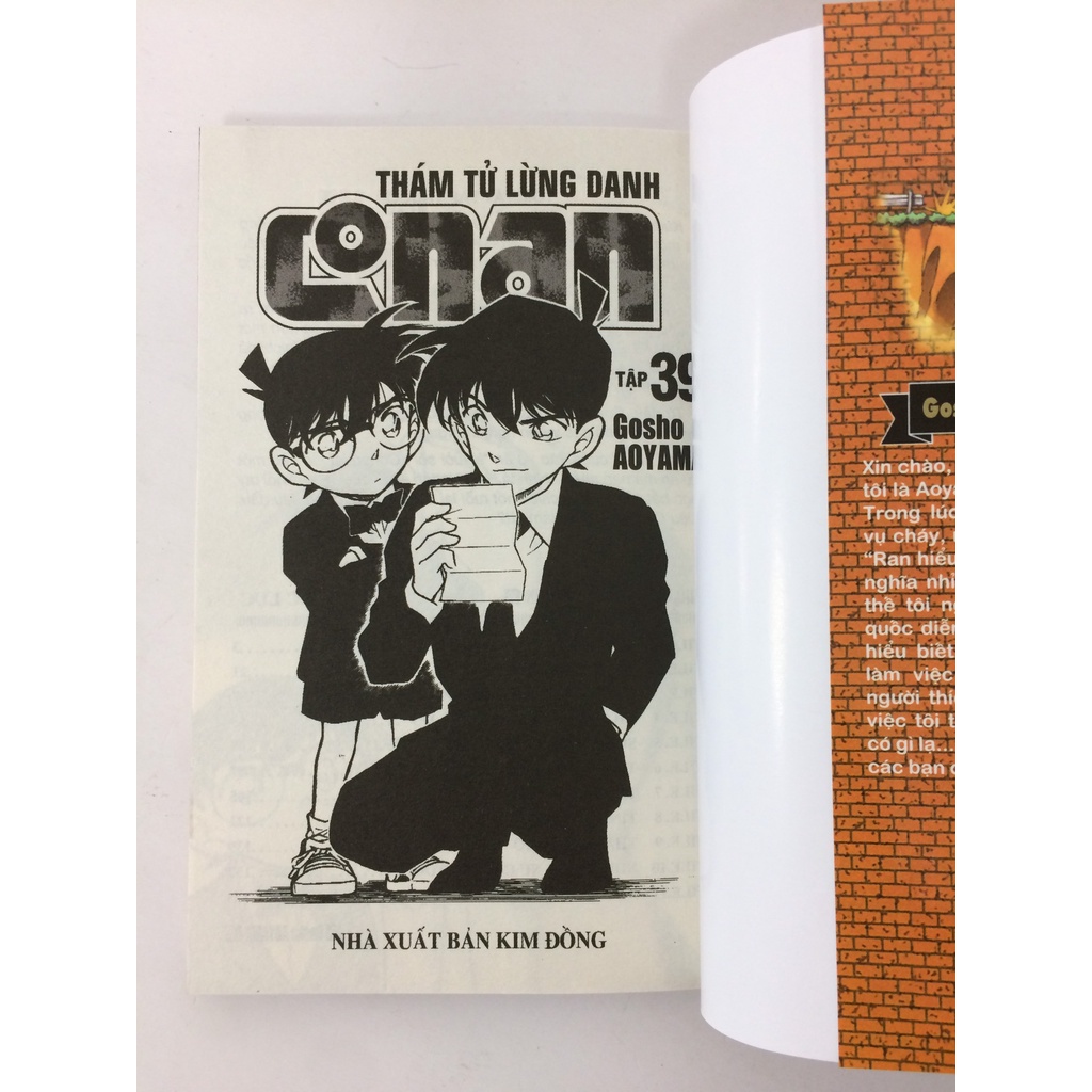 Sách - Thám tử lừng danh Conan - Tập 39