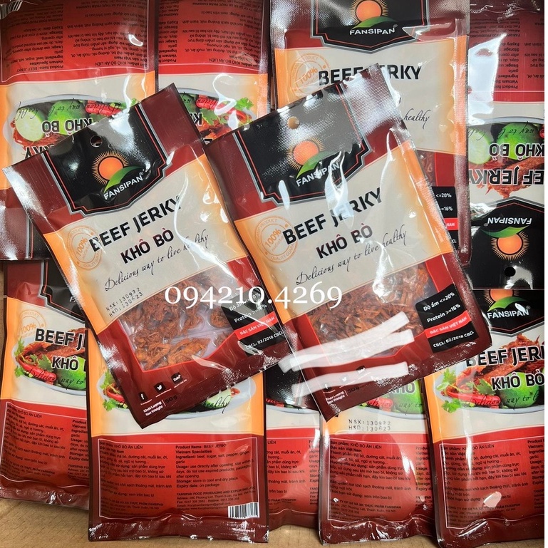 GÓI 50G THỊT BÒ KHÔ/ KHÔ GÀ LÁ CHANH/ HEO KHÔ CHÁY TỎI Xé Sợi Thơm Ngon- Bách hóa nguyên liệu