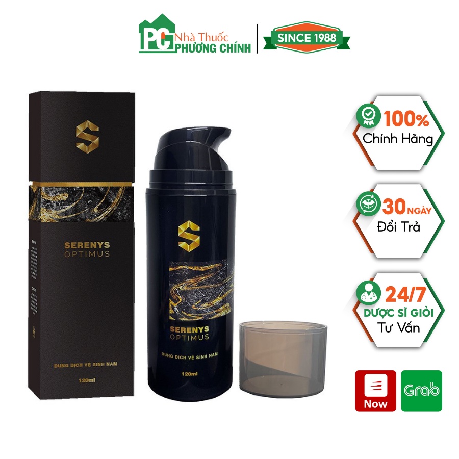 Dung Dịch Vệ Sinh Nam Serenys Optimus Khử Mùi Vùng Kín, Làm Sạch Sâu, Hạn Chế Mùi Hôi Dung Tích 120ml