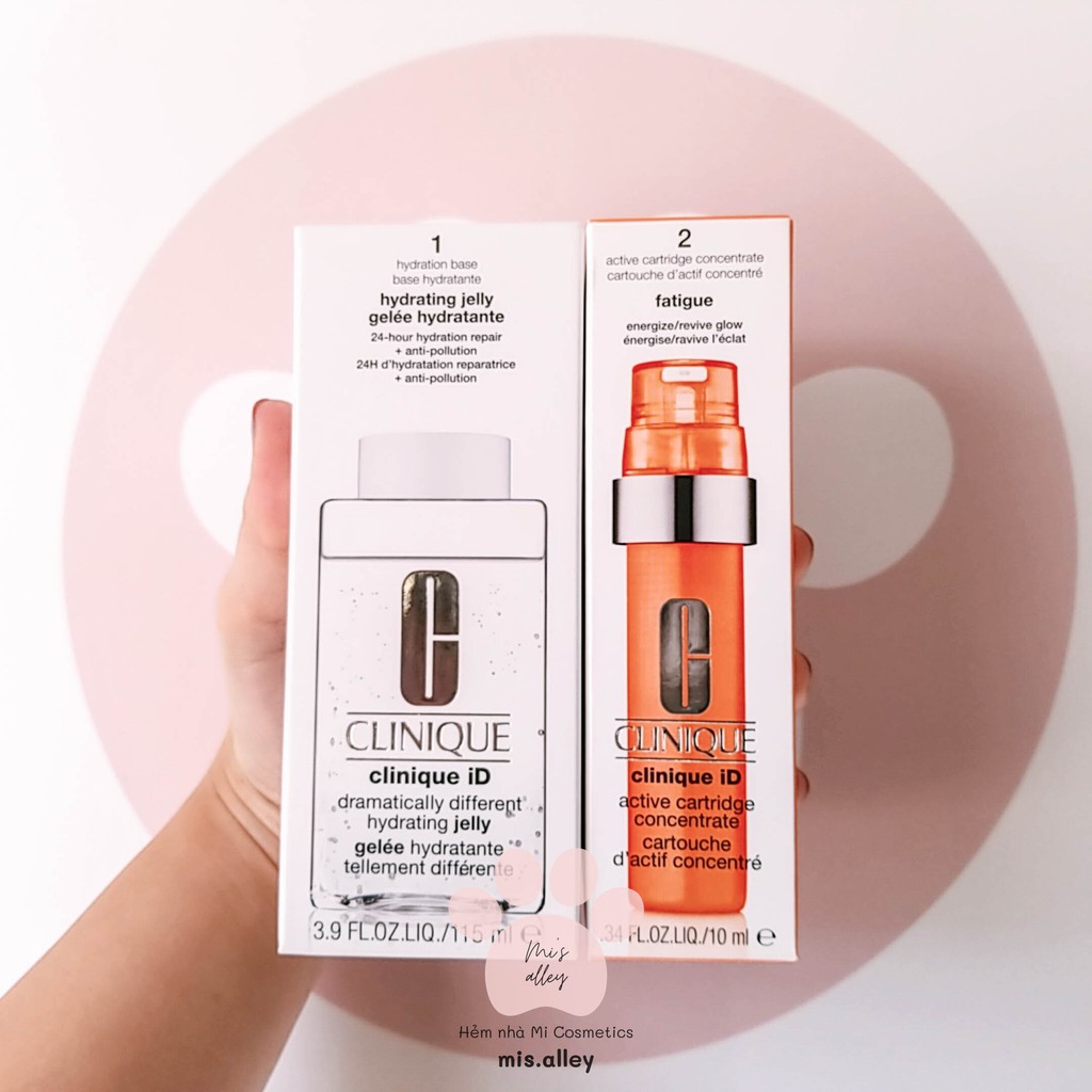 🌸CLINIQUE iD🌸Dưỡng ẩm 24h + lõi tinh chất Clinique iD Dramatically Different Hydrating Jelly FULL SIZE | Bill US