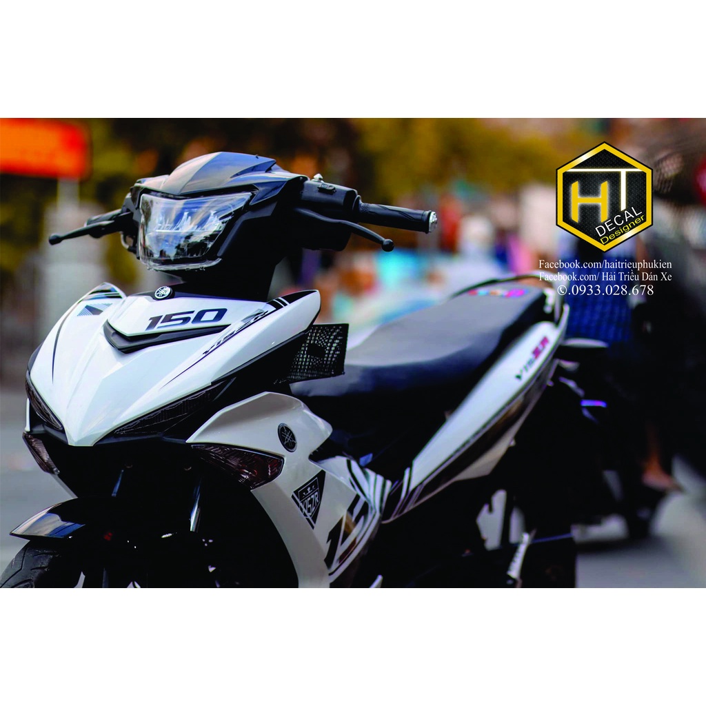 Tem Rời Exciter 150 Siêu Đẹp (Mẫu Y15zr Đen - Trắng)