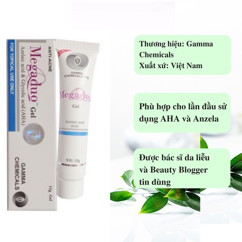 Gel Giảm Mụn Ẩn Và Thâm Gamma Megaduo Gel 15 gram