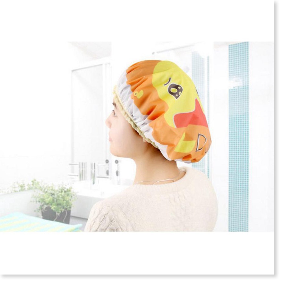 Mũ tắm  ✳️   Nón tắm trùm đầu hình thú xinh xắn, đa năng, dễ sử dụng 3355