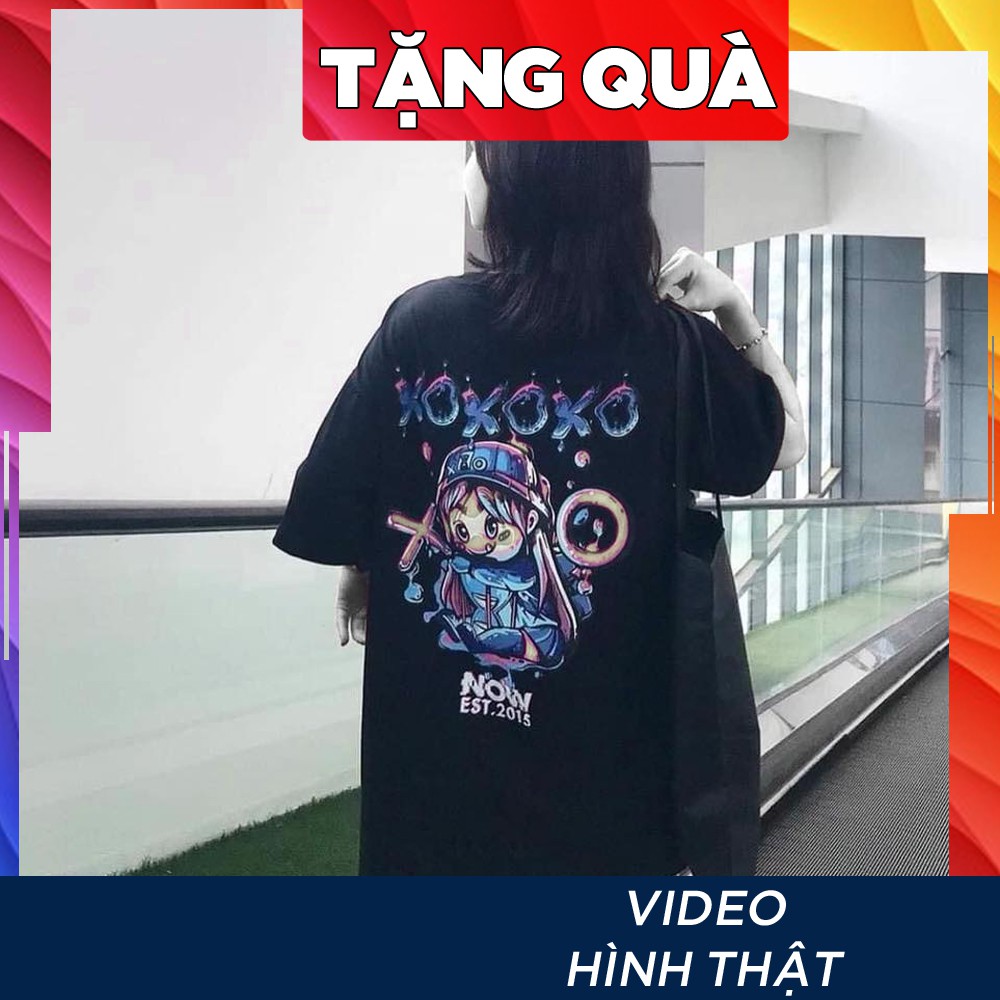 Áo thun tay lỡ nam nữ SAM CLO phông form rộng Unisex, mặc cặp, nhóm, lớp in hình cô gái chữ NOW CARO XO