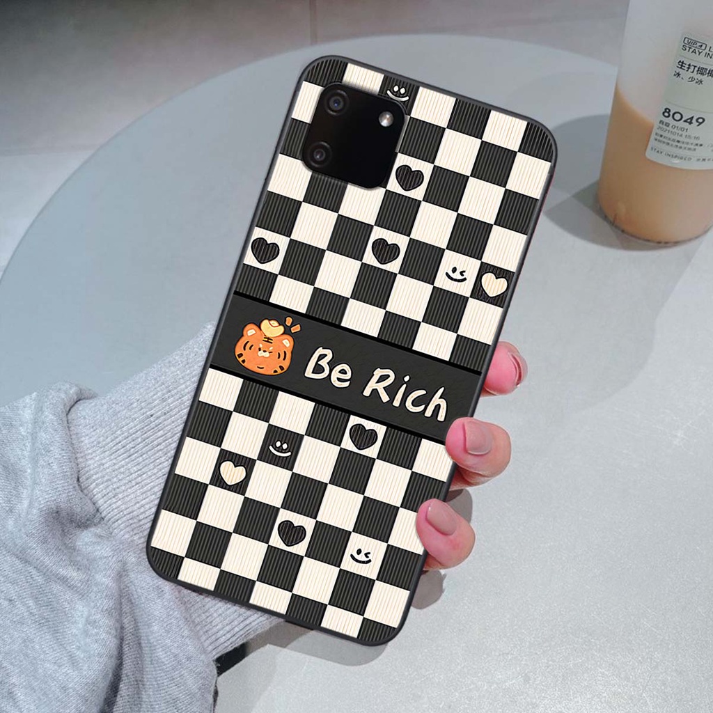 Ốp Realme C11 gấu Bear rick caro vuông thời trang siêu đẹp