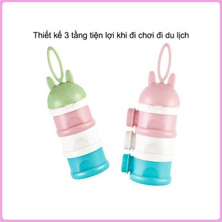Hộp chia sữa - bình chia sữa cho bé có quai cầm ngộ nghĩnh đáng yêu